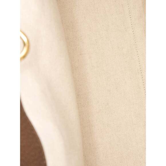 Gucci Beige Brown Canvas Jumbo GG Tote Bag Web Stripe Shoulder - Picture 6 of 7